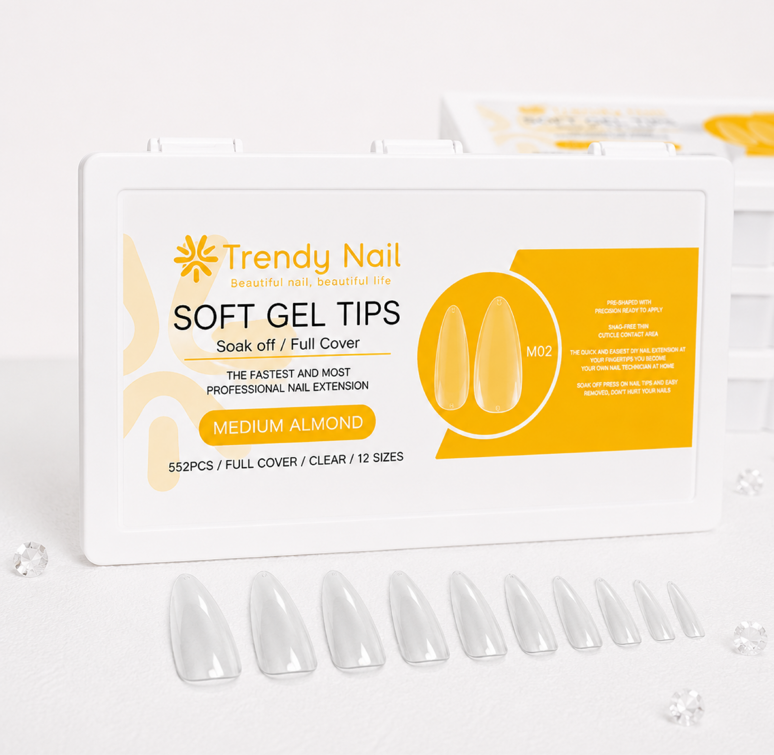Móng úp TRENDY NAIL cao cấp mặt trơn giá tốt Hà Nội